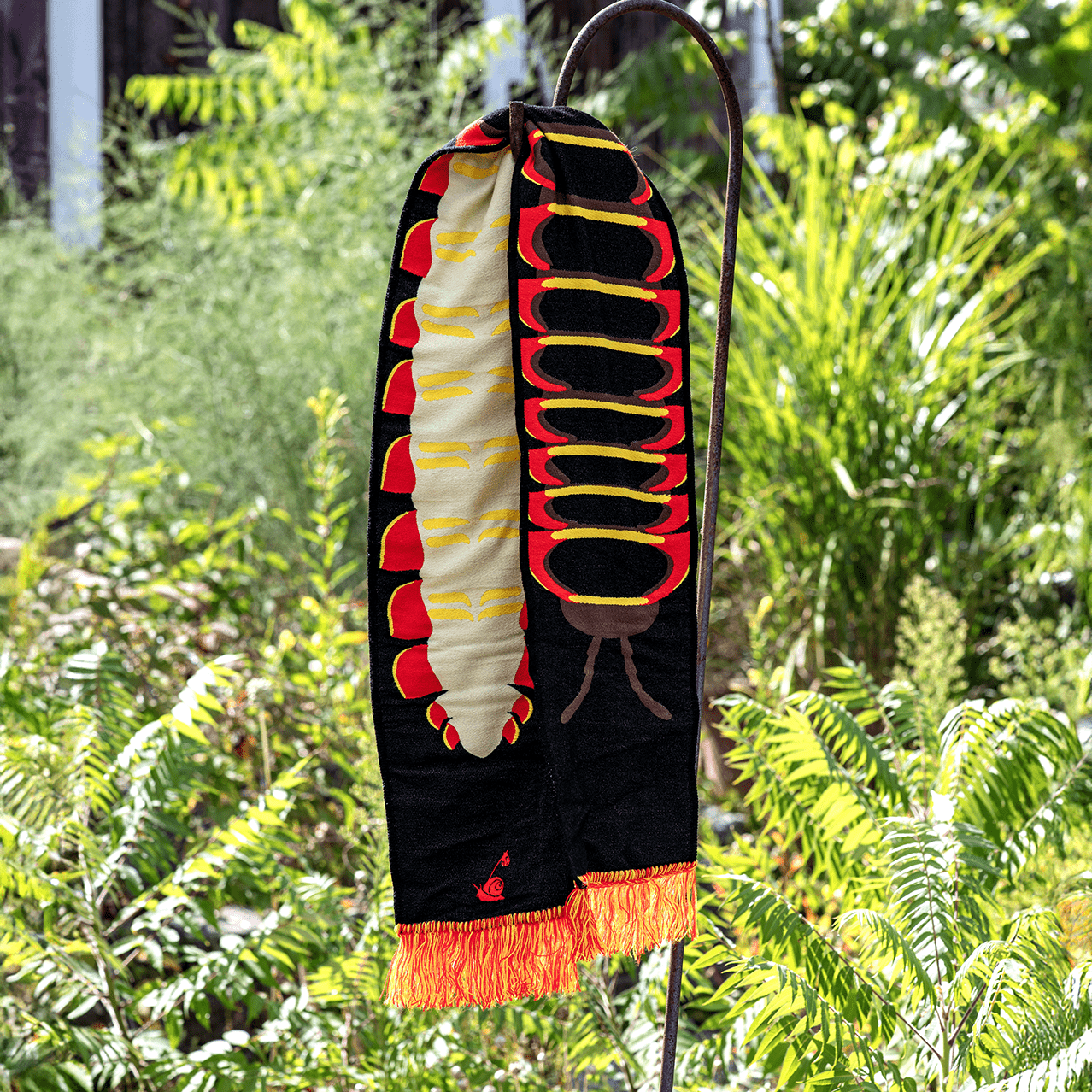 Cherry Millipede Spotter Scarf by The Roving House