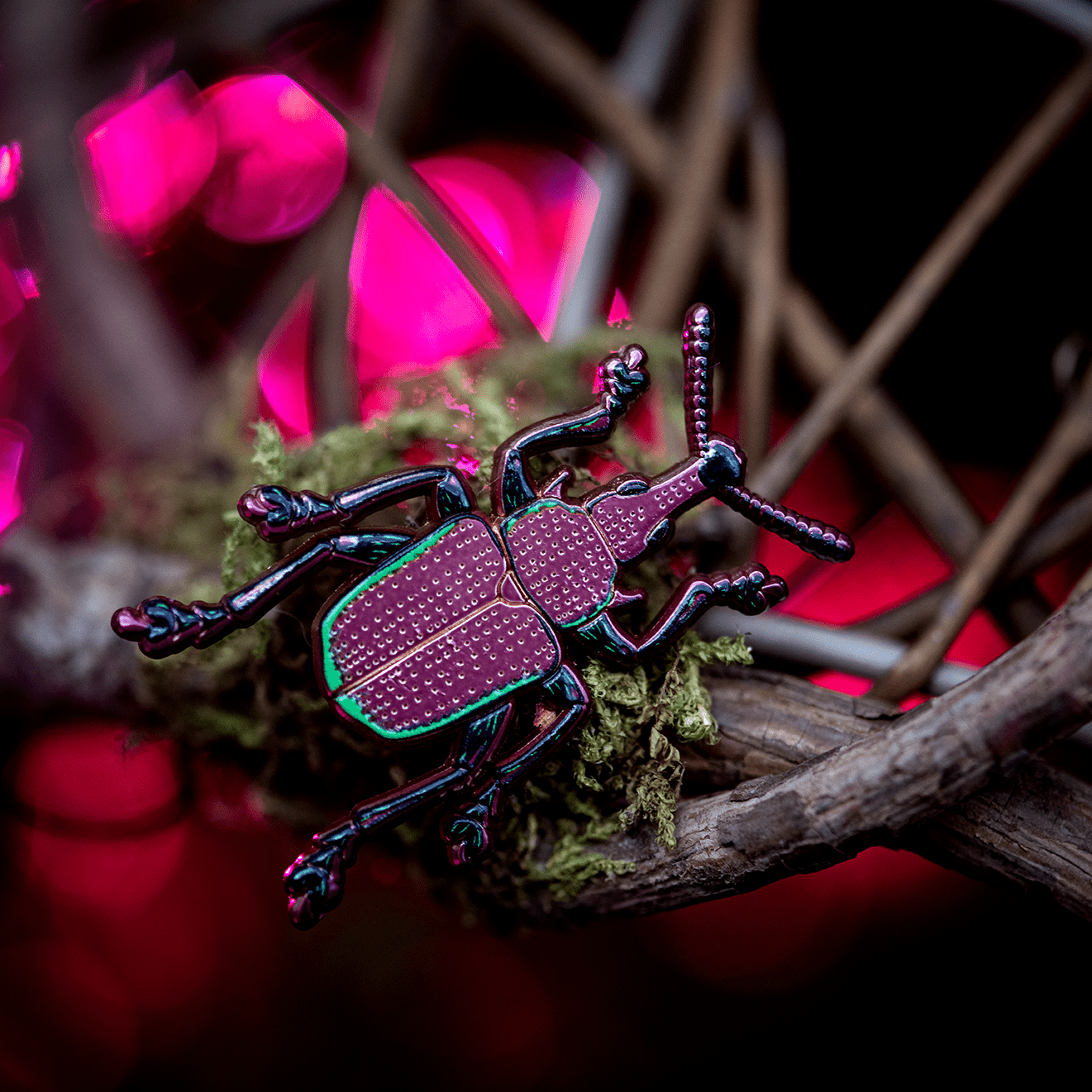 Cherry - fruit Weevil Enamel Pin by The Roving House