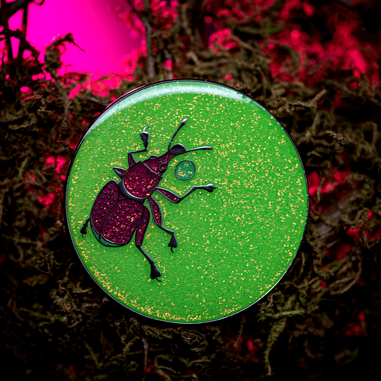 Cherry - fruit Weevil Female Enamel Pin by The Roving House
