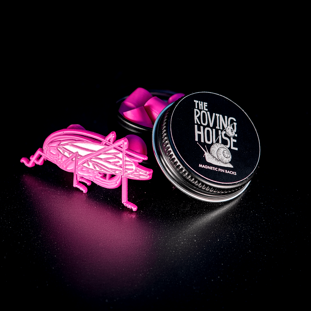 Magnetic Pin Backs for Enamel Pins by The Roving House