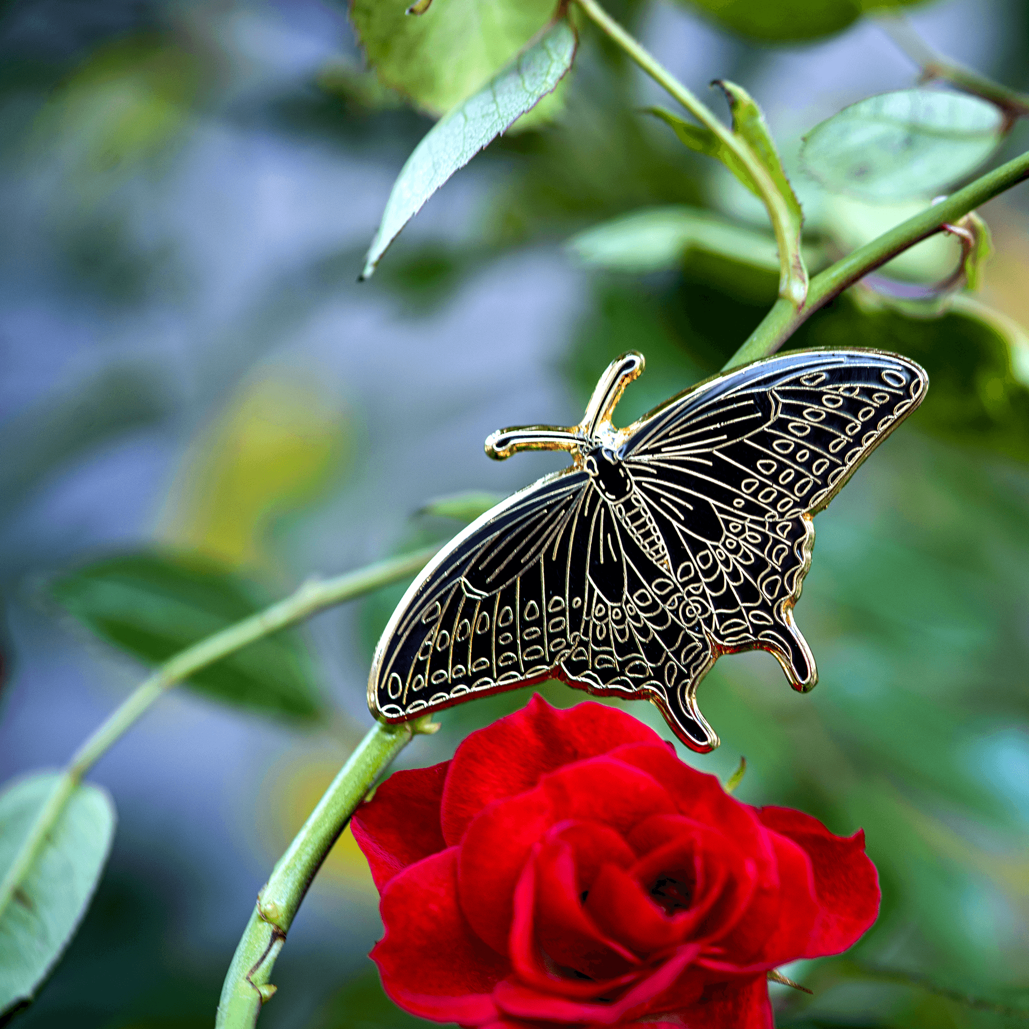 SwallowTail enamel pin- Blackout by The Roving House