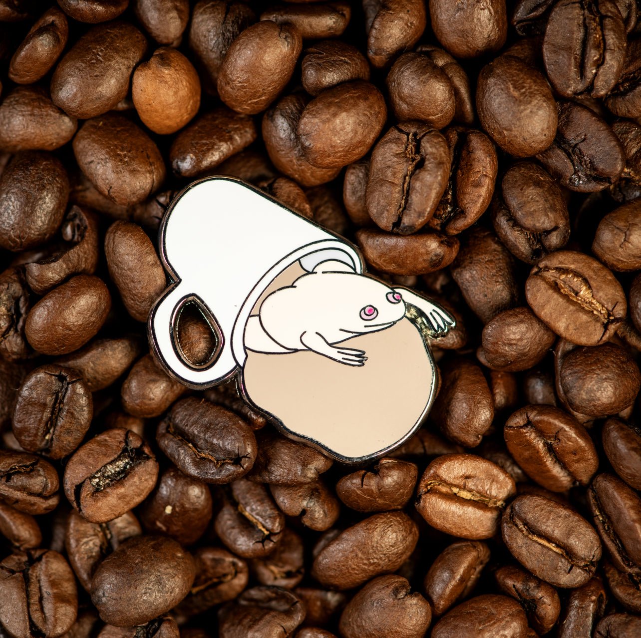 Spills the Frog | Coffee Club Enamel Pin by The Roving House