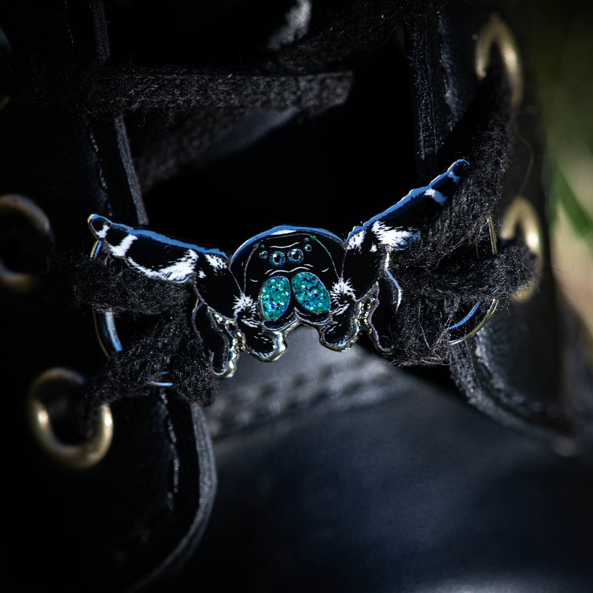 Jumping Spider Shoelace Charm Set by The Roving House