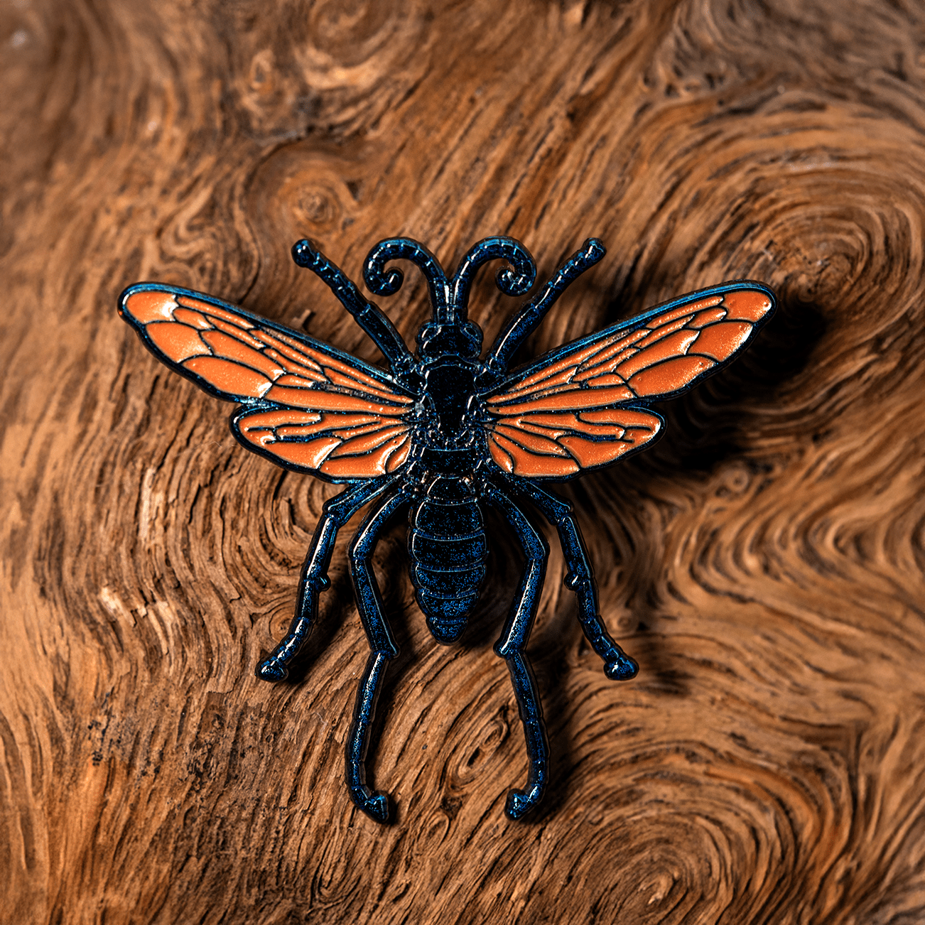Tarantula Hawk Wasp Enamel Pin by The Roving House