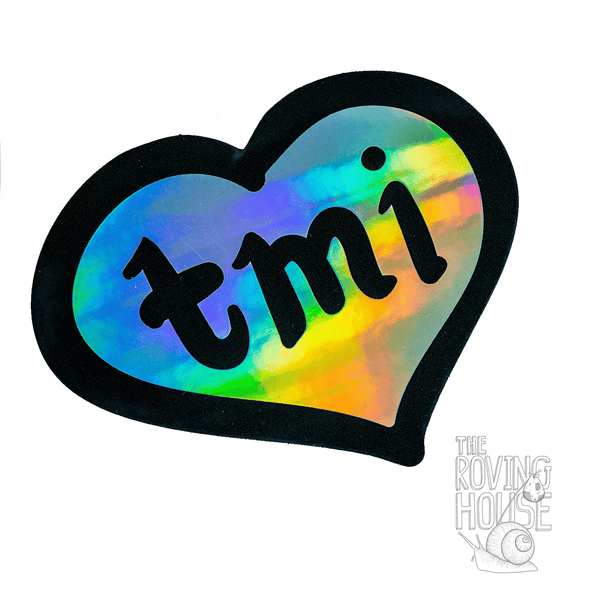 TMI Heart Holographic Sticker