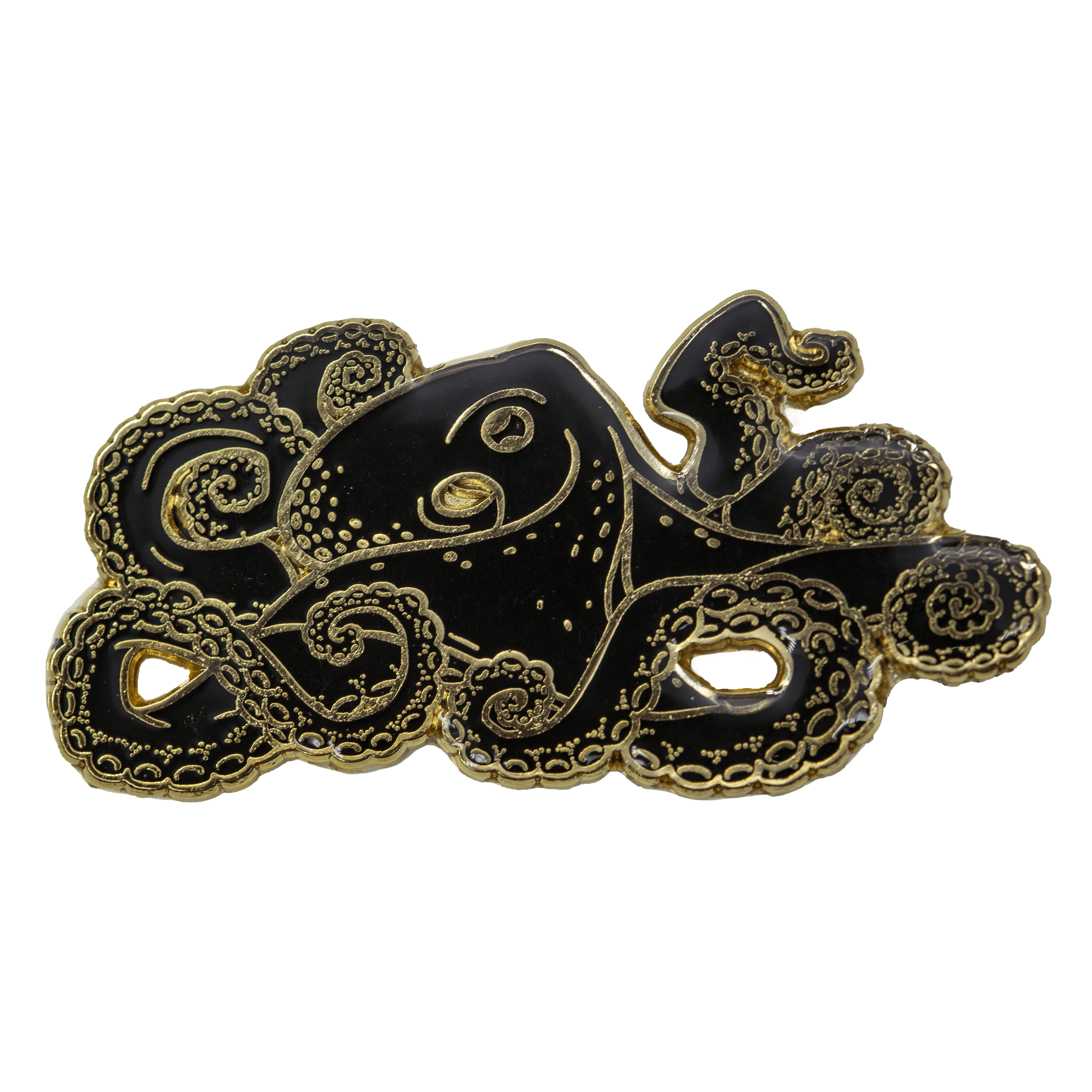 Blackout Bubbles the Octopus | Gold Club Pin