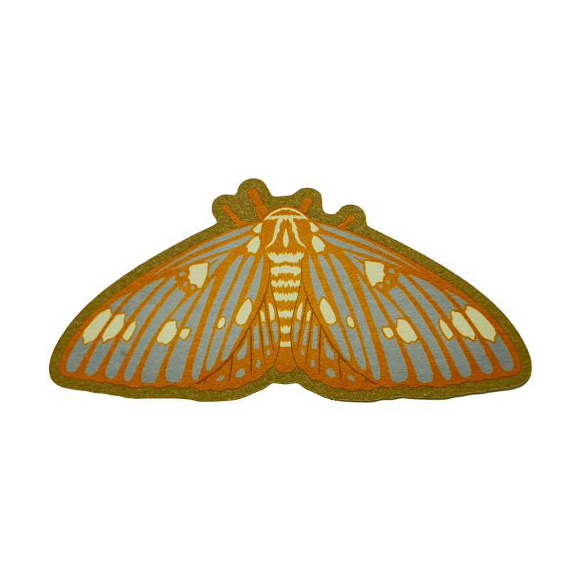 Regal Moth Kraft Sticker