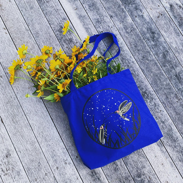 Firefly Glow in the Dark Tote Bag by The Roving House