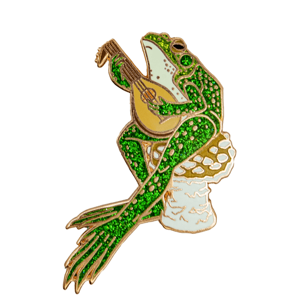 The Traveling Bard Pin - Glitter Edition