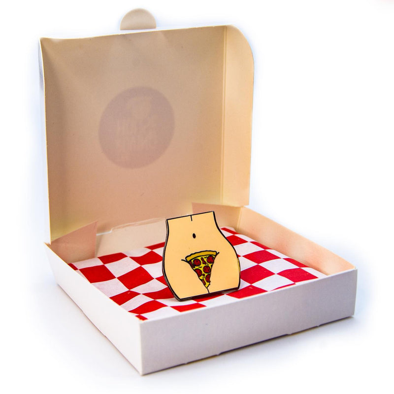 Hot-N-Ready Enamel Pin (Pizza Box Edition)