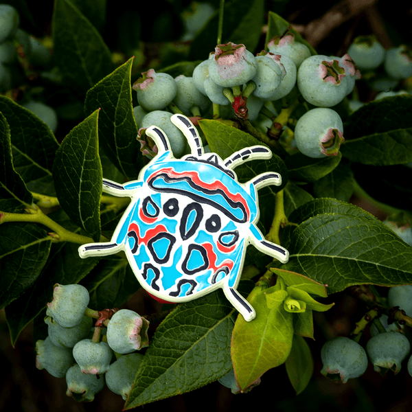 Picasso Bug Enamel Pin by The Roving House