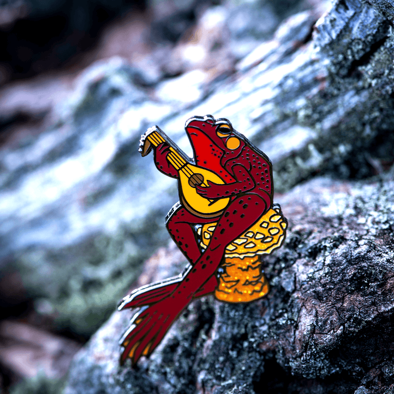 The Traveling Bard Frog Pin - Autumn '22 LE by The Roving House