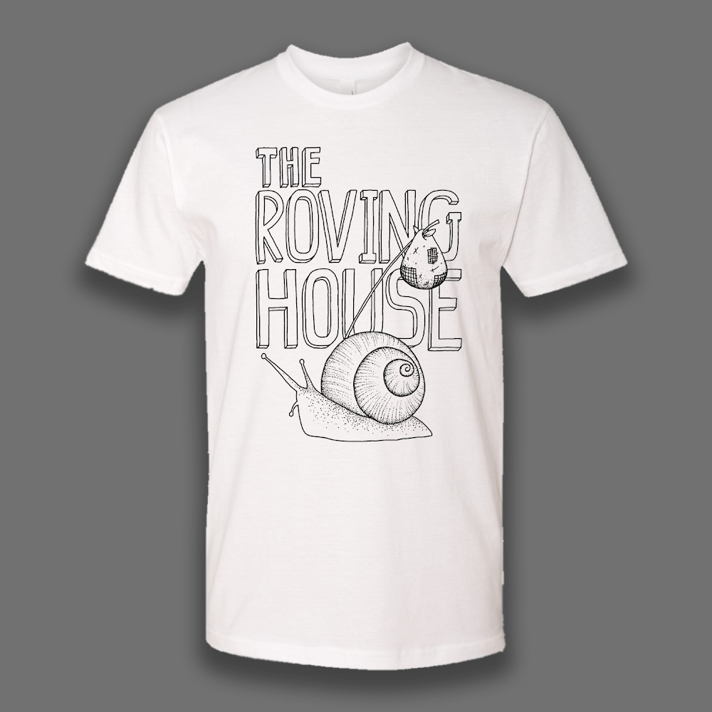 Roving House Snail Logo Tee