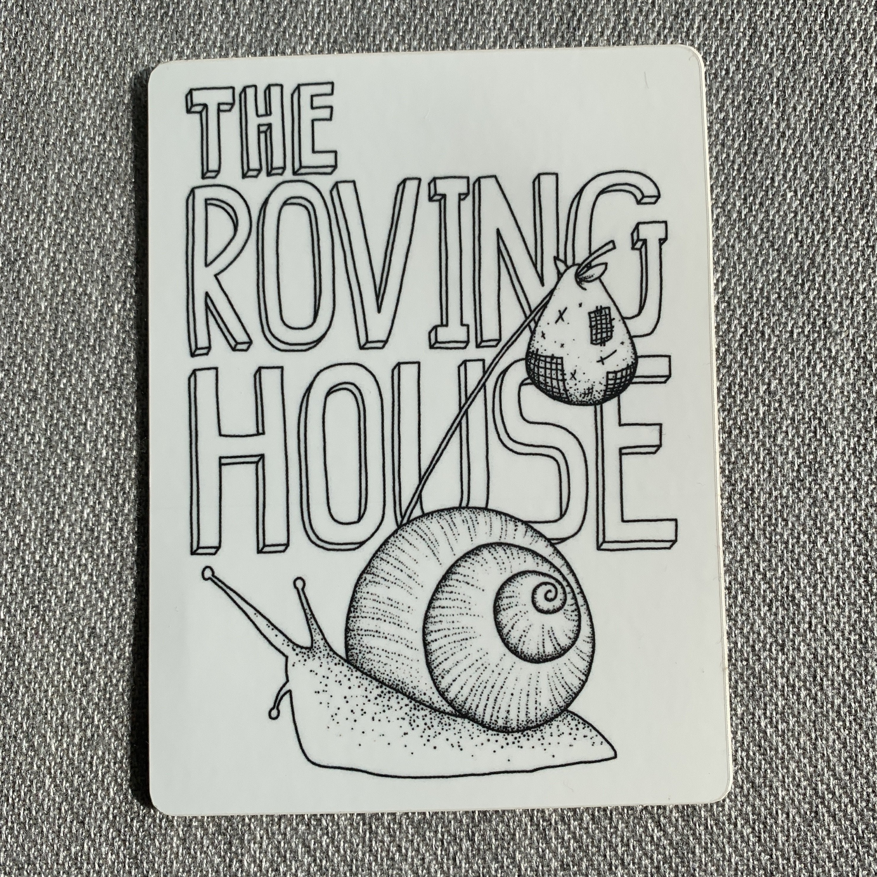 The Roving House Snail Sticker