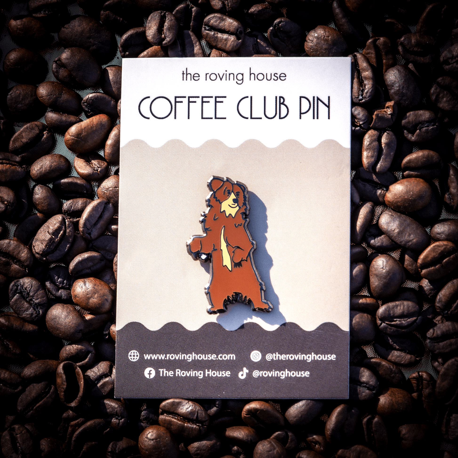 Bedhead Bear Coffee Club Pin by The Roving House