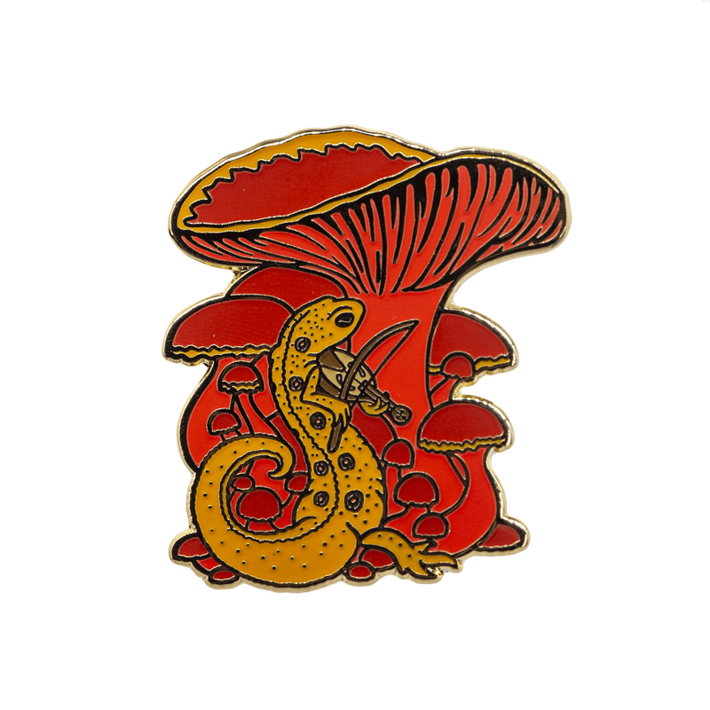 The Traveling Viellest Red Eft Newt Pin