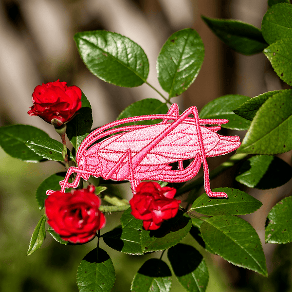 Pink Katydid Patch by The Roving House