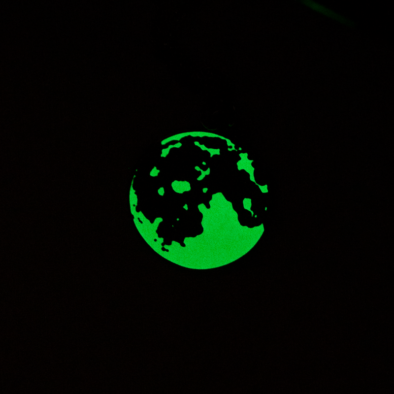 Full Moon Glow-in-the-Dark Keychain by The Roving House