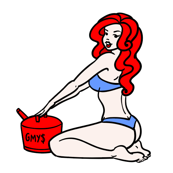 GMY$ "Red" Vinyl Sticker