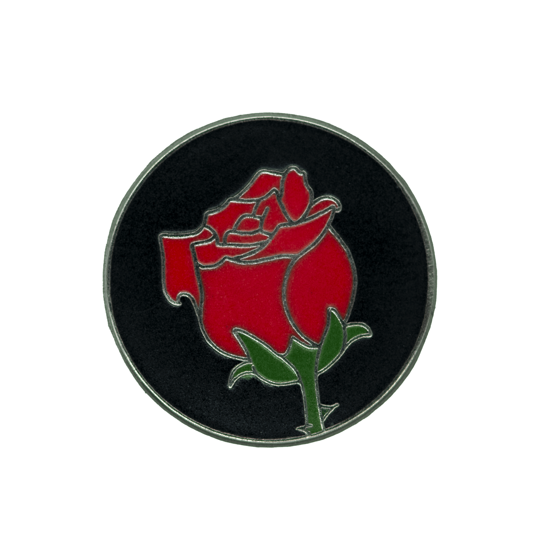 Red Rose Enamel Pin