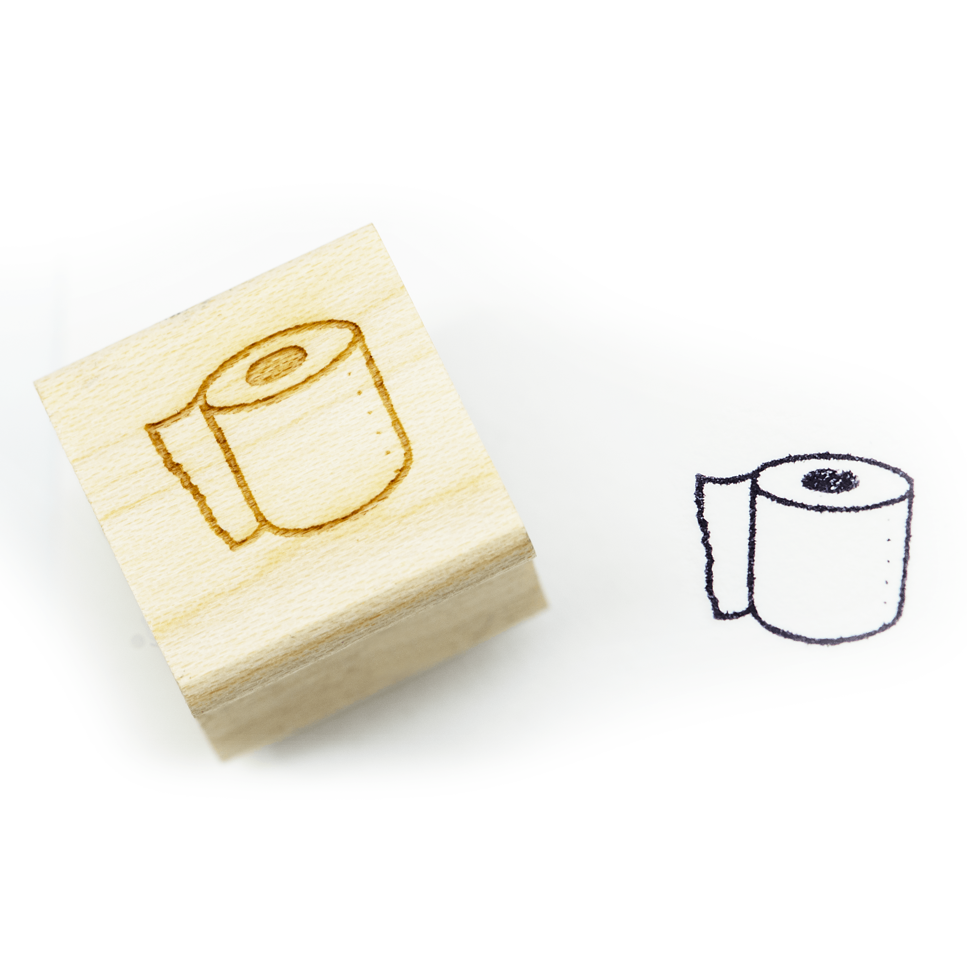 Toilet Paper Stamp Block