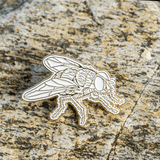 Fly Enamel Pin - Whiteout by The Roving House