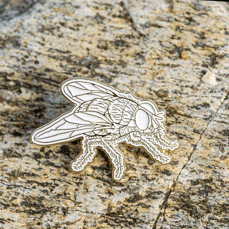 Fly Enamel Pin - Whiteout by The Roving House
